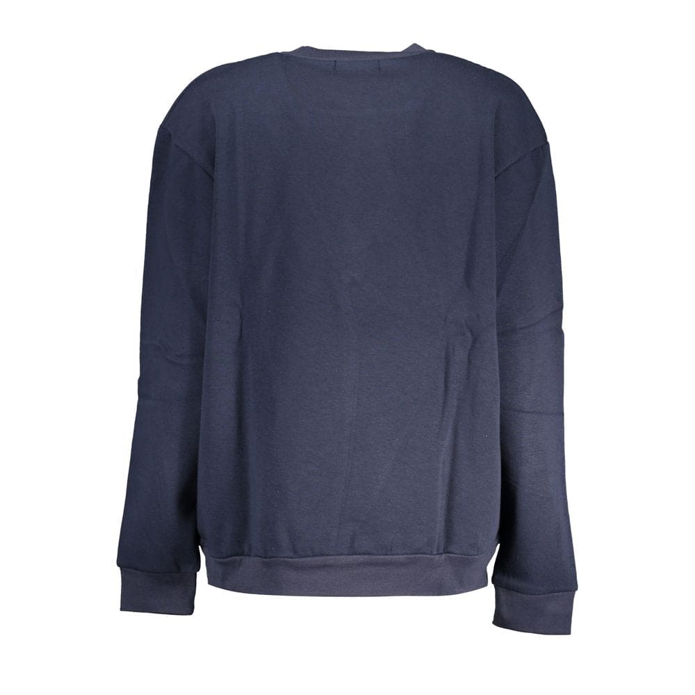 Sweat-shirt en polaire brodé bleu Cavalli Class Chic