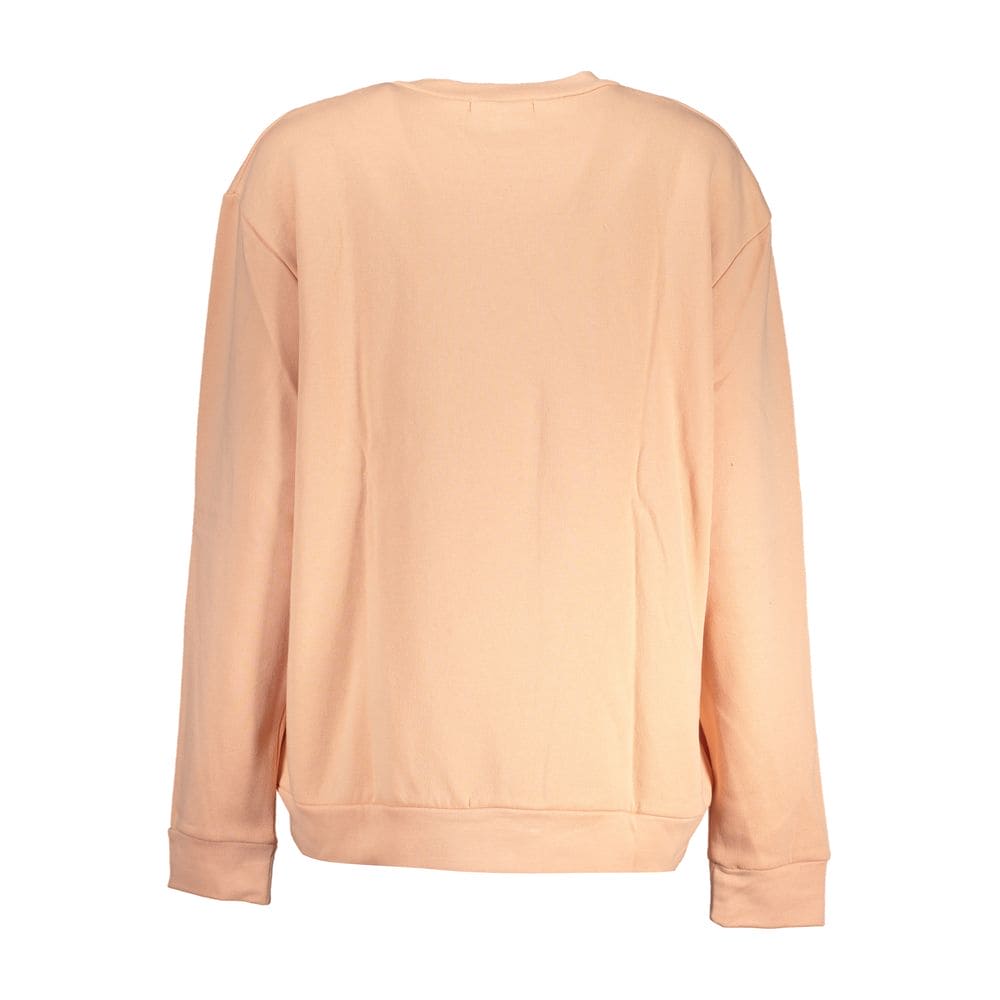 Sudadera elegante de manga larga en polar color rosa de Cavalli Class