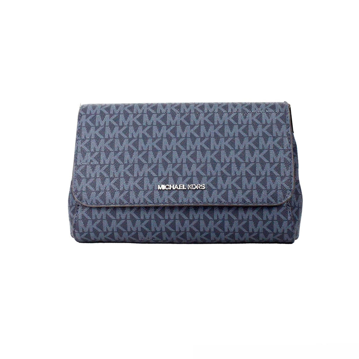 Sac bandoulière convertible Jet Set Medium en PVC bleu marine Michael Kors