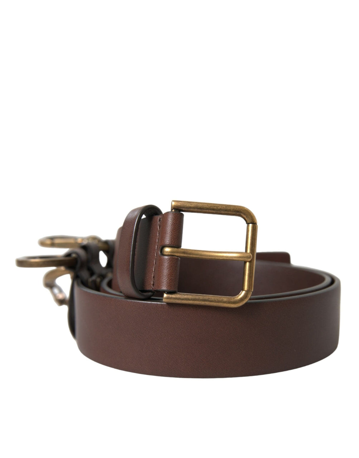 Ceinture élégante en cuir de veau marron Dolce &amp; Gabbana - Accessoire intemporel