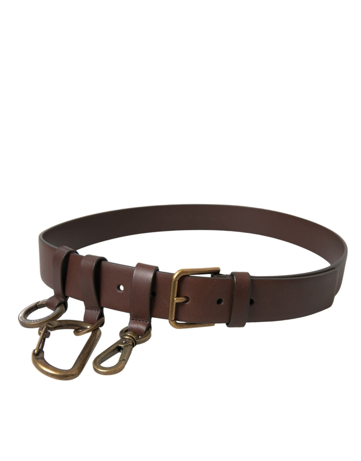 Ceinture élégante en cuir de veau marron Dolce &amp; Gabbana - Accessoire intemporel