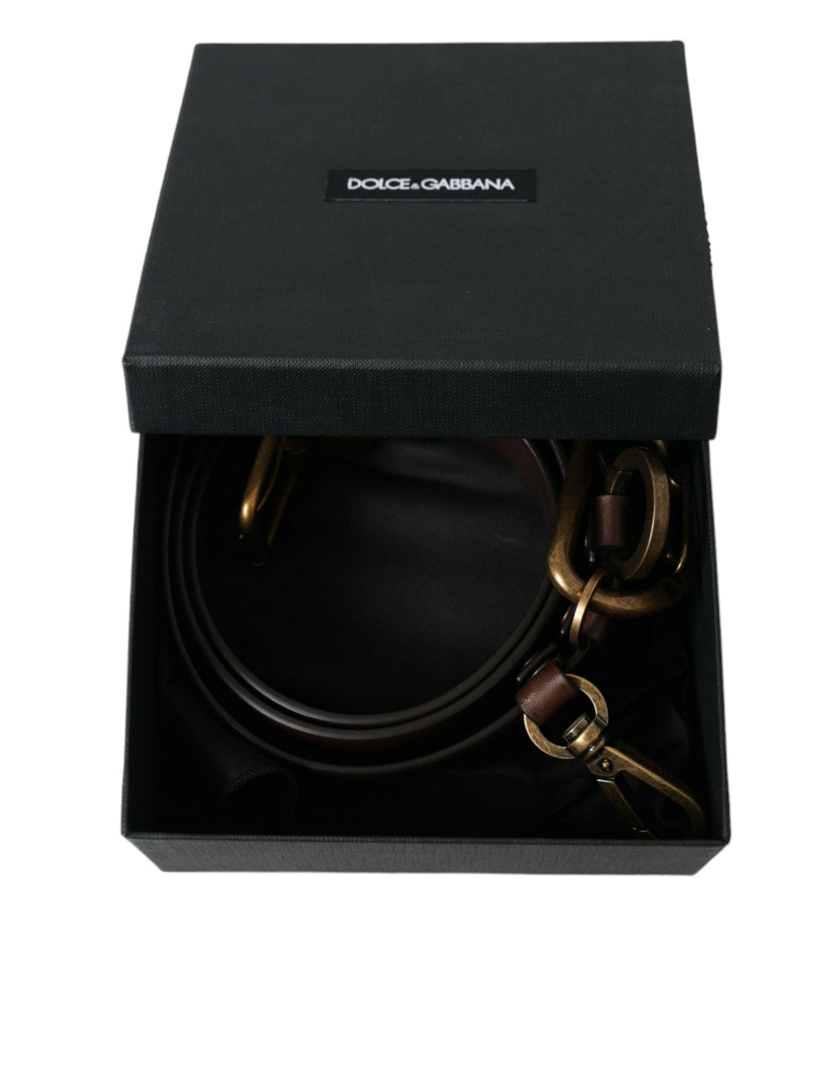 Ceinture élégante en cuir de veau marron Dolce &amp; Gabbana - Accessoire intemporel