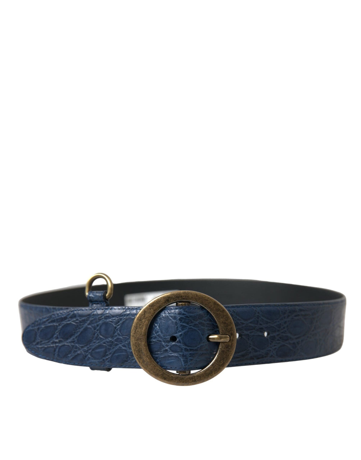 Ceinture élégante en cuir italien Dolce &amp; Gabbana avec boucle en métal