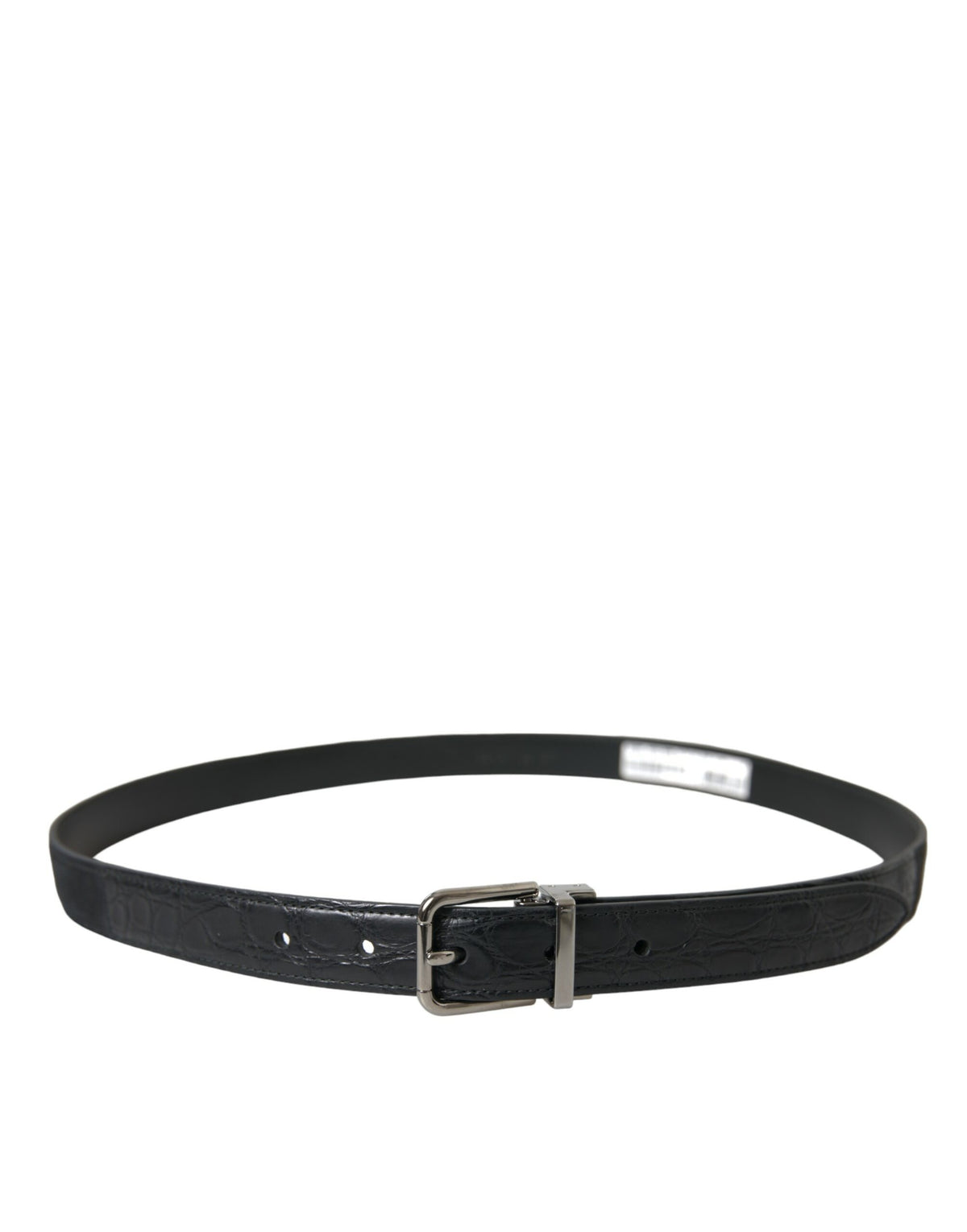 Ceinture élégante en cuir Dolce &amp; Gabbana avec boucle en métal