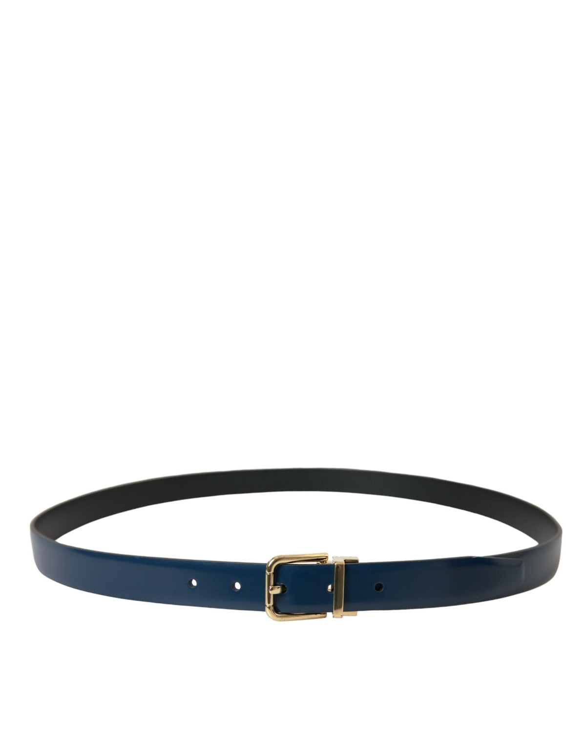 Ceinture élégante en cuir de veau bleu Dolce &amp; Gabbana