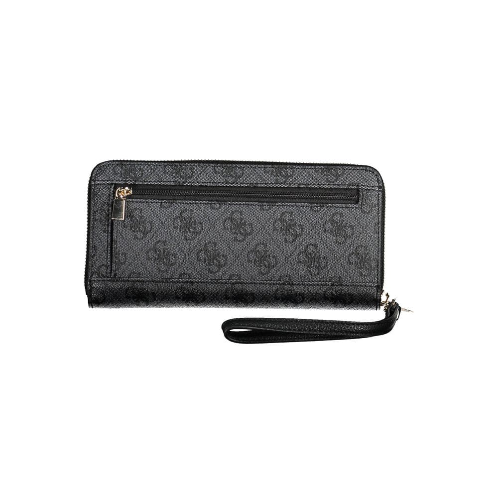 Cartera negra de polietileno con detalle de logotipo Guess Jeans Chic