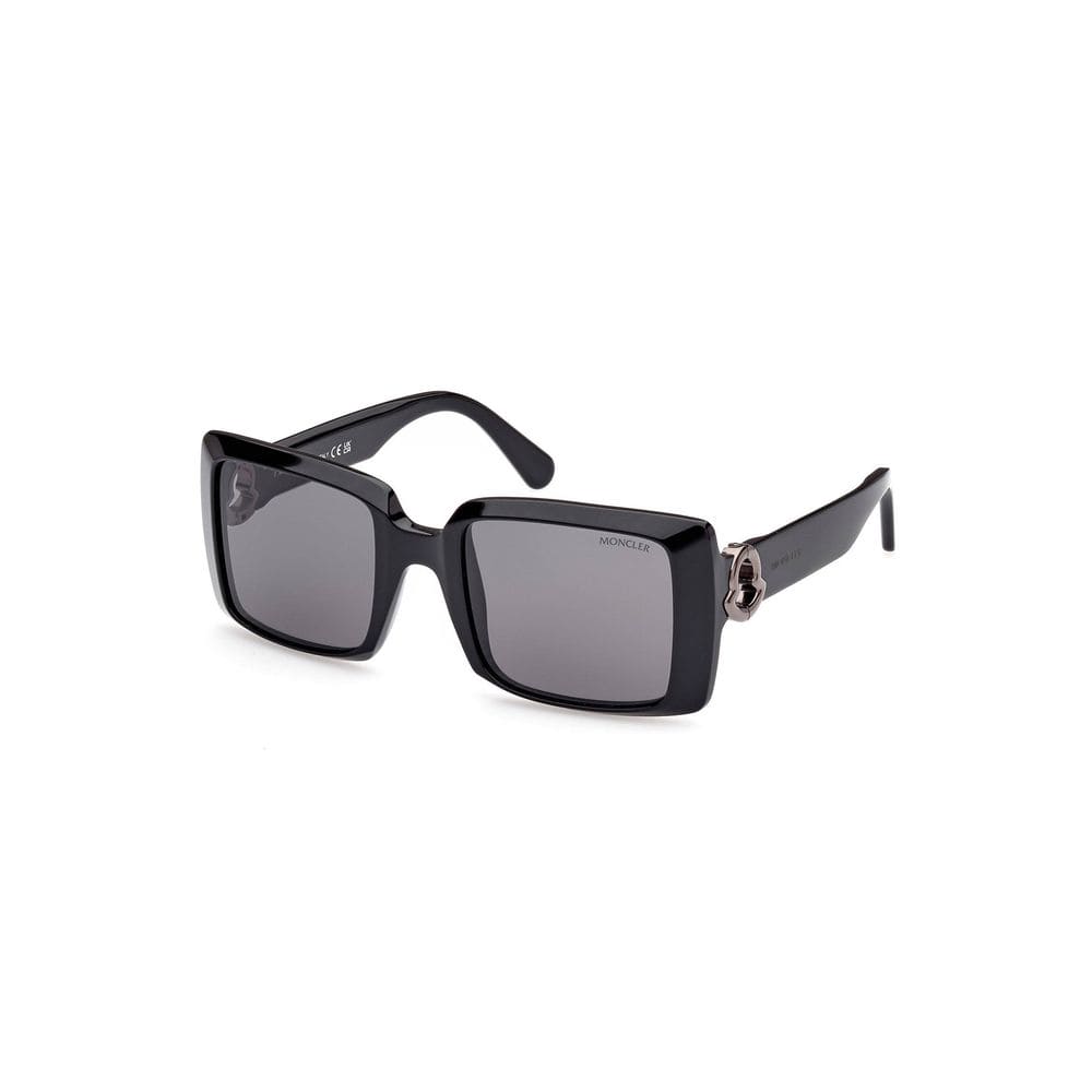 Lunettes de soleil rectangulaires à verres noirs Moncler Chic