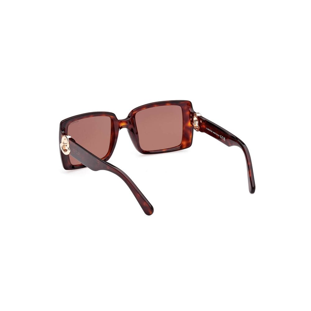 Lunettes de soleil rectangulaires à verres marron chic de Moncler