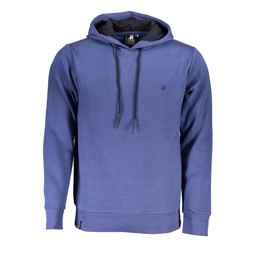 Sudadera con capucha de manga larga elegante de US Grand Polo en azul