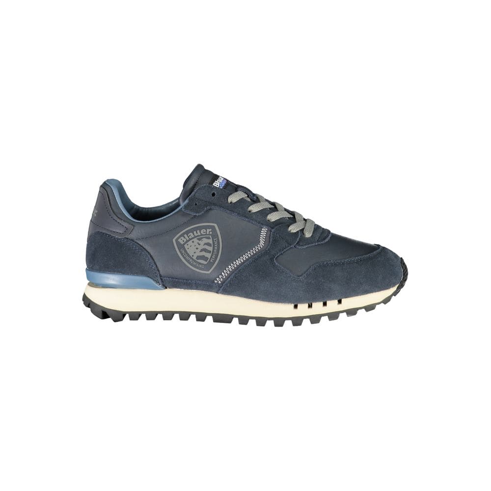 Baskets de sport Blauer Sleek bleues avec détails à lacets contrastés