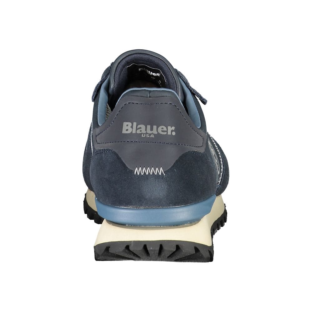 Baskets de sport Blauer Sleek bleues avec détails à lacets contrastés