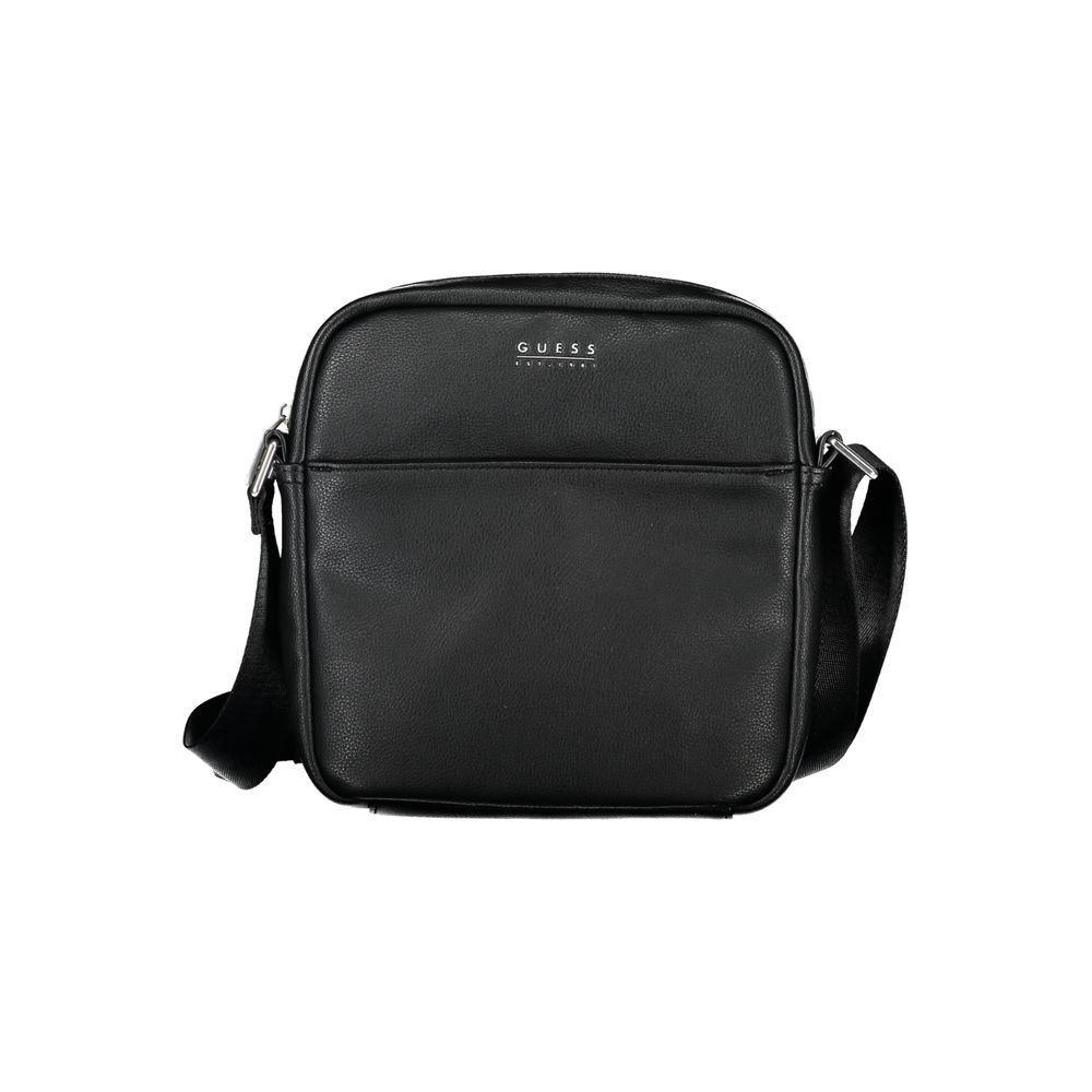 Bolso de hombro elegante de polietileno negro Guess Jeans