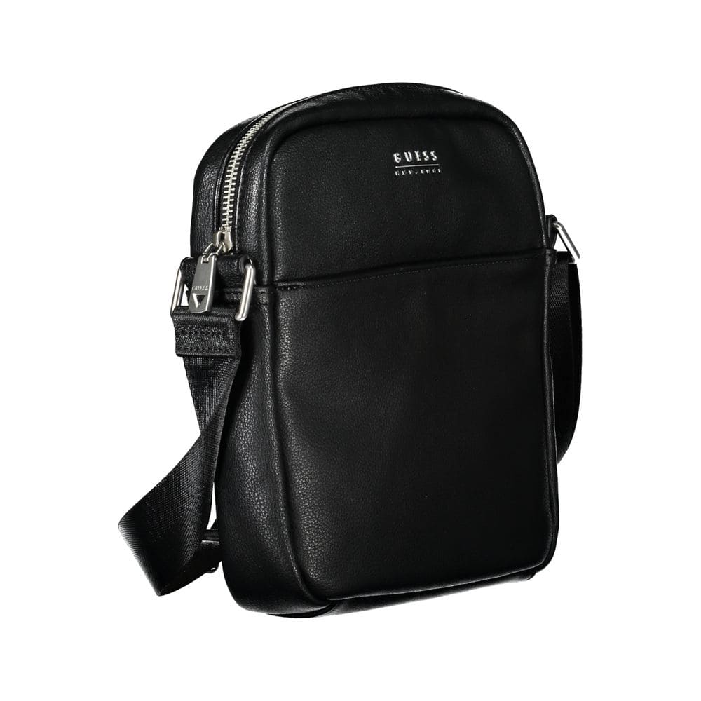 Bolso de hombro elegante de polietileno negro Guess Jeans