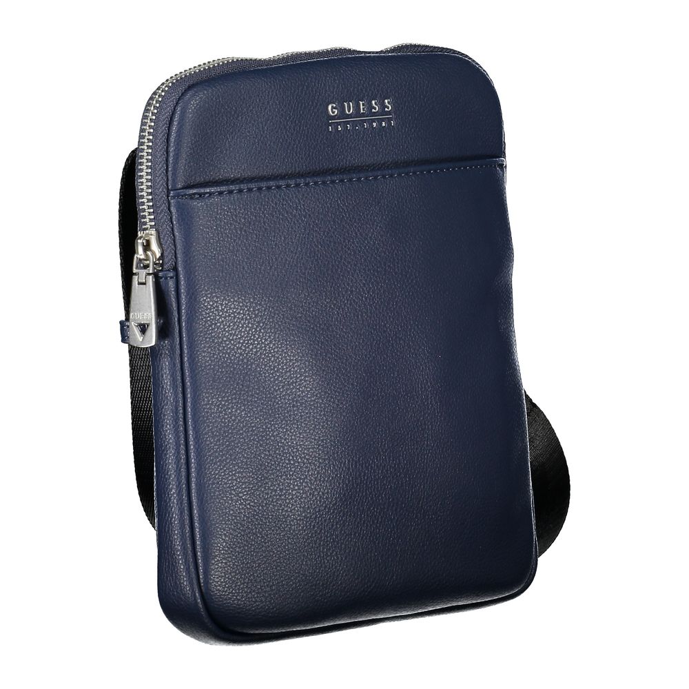 Bolso de hombro elegante azul con amplio espacio de almacenamiento de Guess Jeans