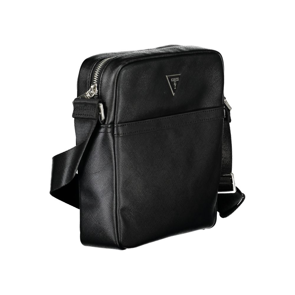 Bolso de hombro elegante negro Guess Jeans para hombre