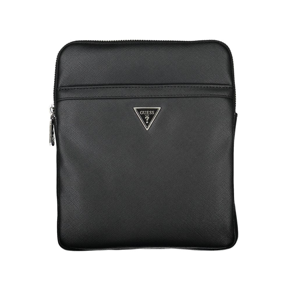 Bolso de hombro elegante negro Guess Jeans con diseño práctico