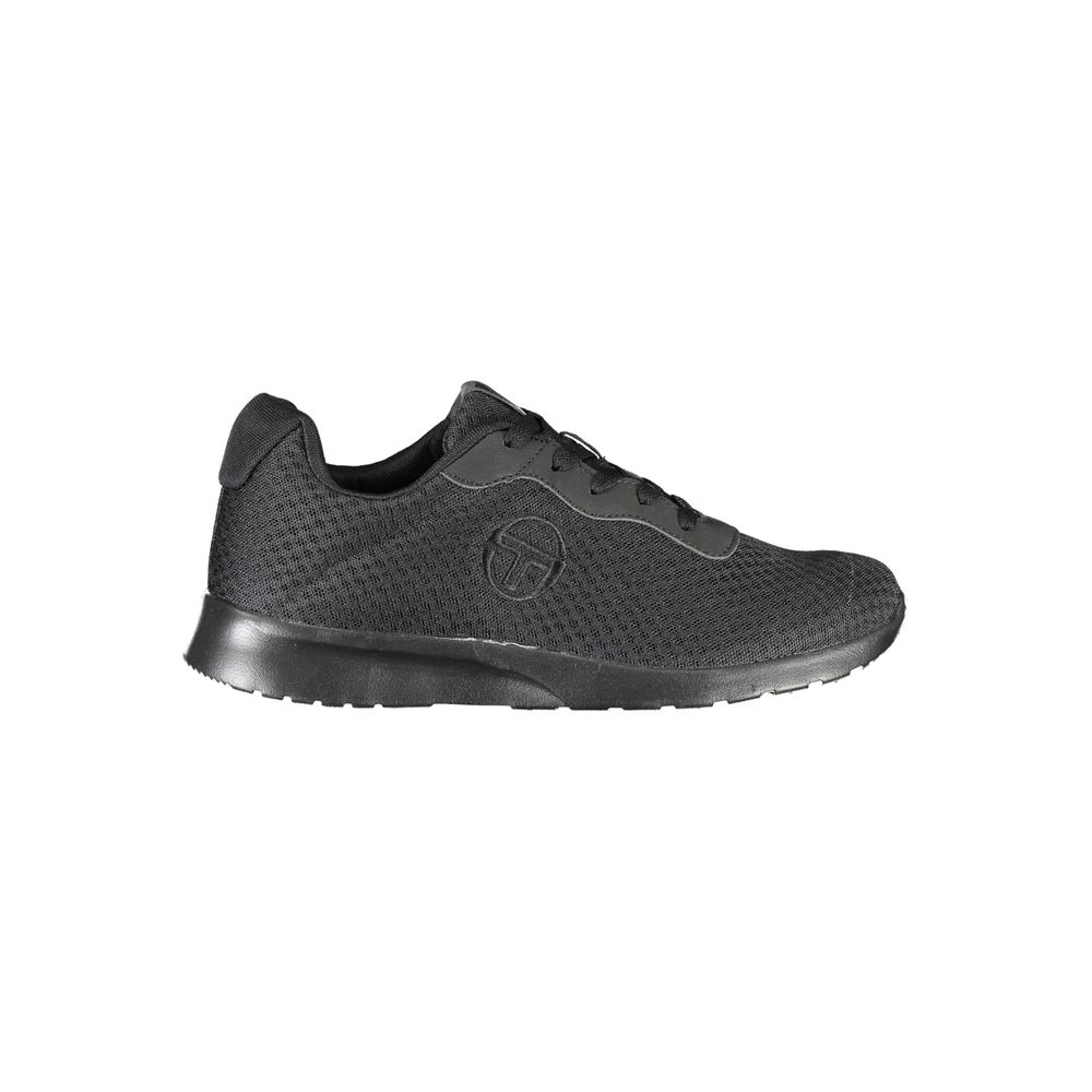 Zapatillas elegantes negras con detalle bordado de Sergio Tacchini