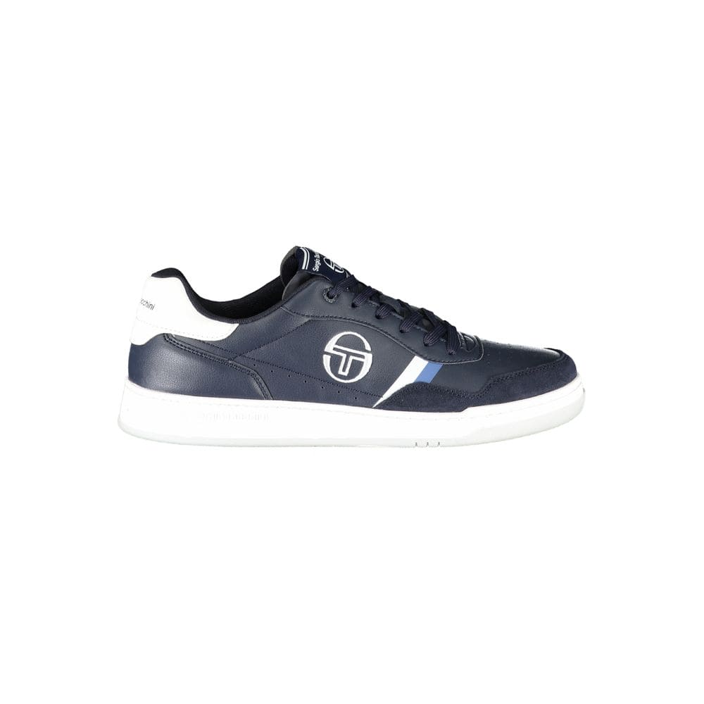 Sergio Tacchini Sleek Blue Sneakers with Embroidered Accents