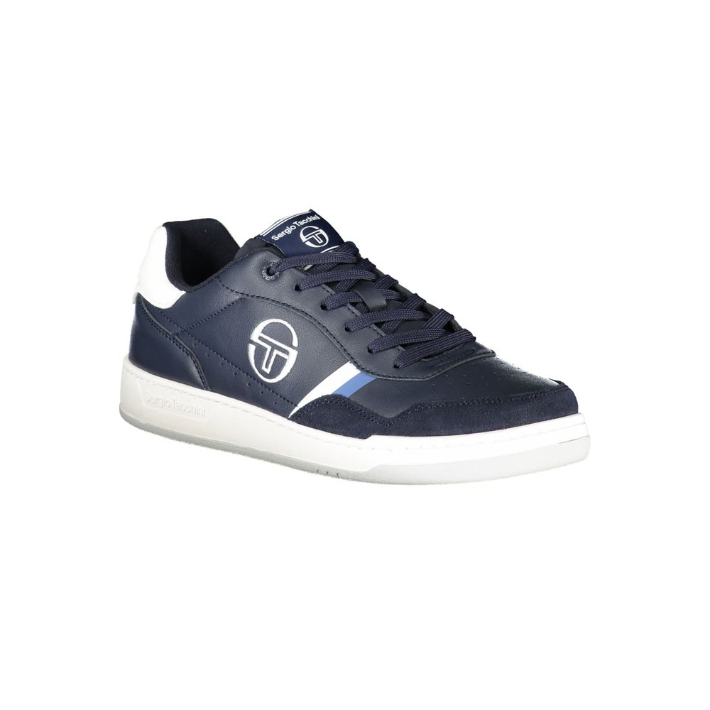 Zapatillas elegantes de Sergio Tacchini en color azul con detalles bordados