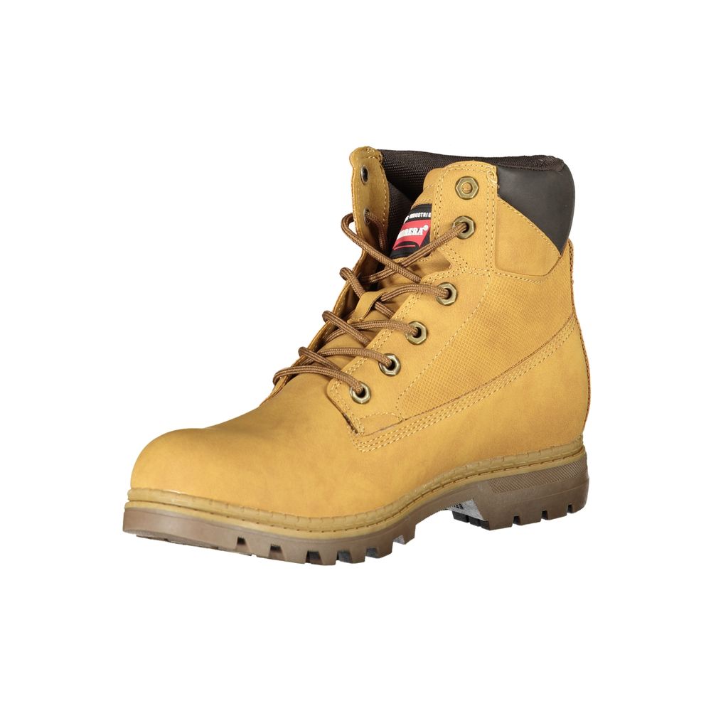 Bottes à lacets jaune vif Carrera avec détail logo