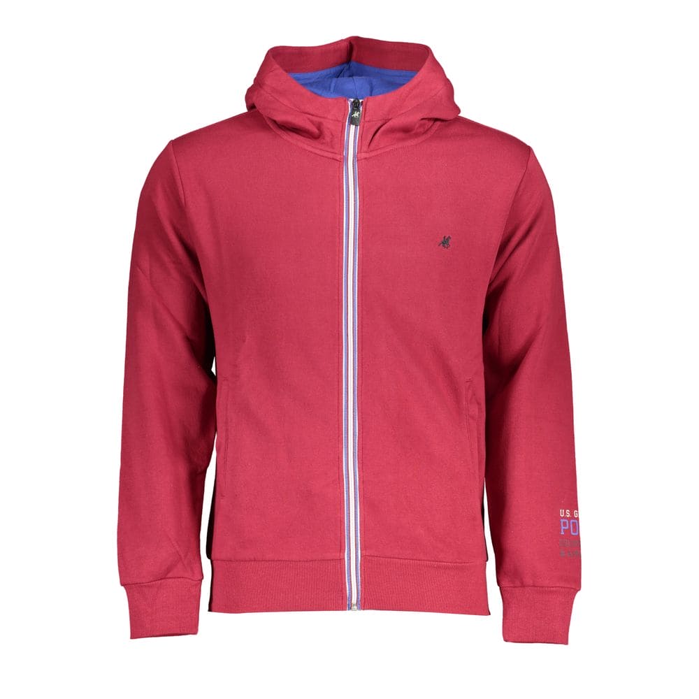 U.S. Grand Polo Chic Pink Fleece Hooded Sweatshirt