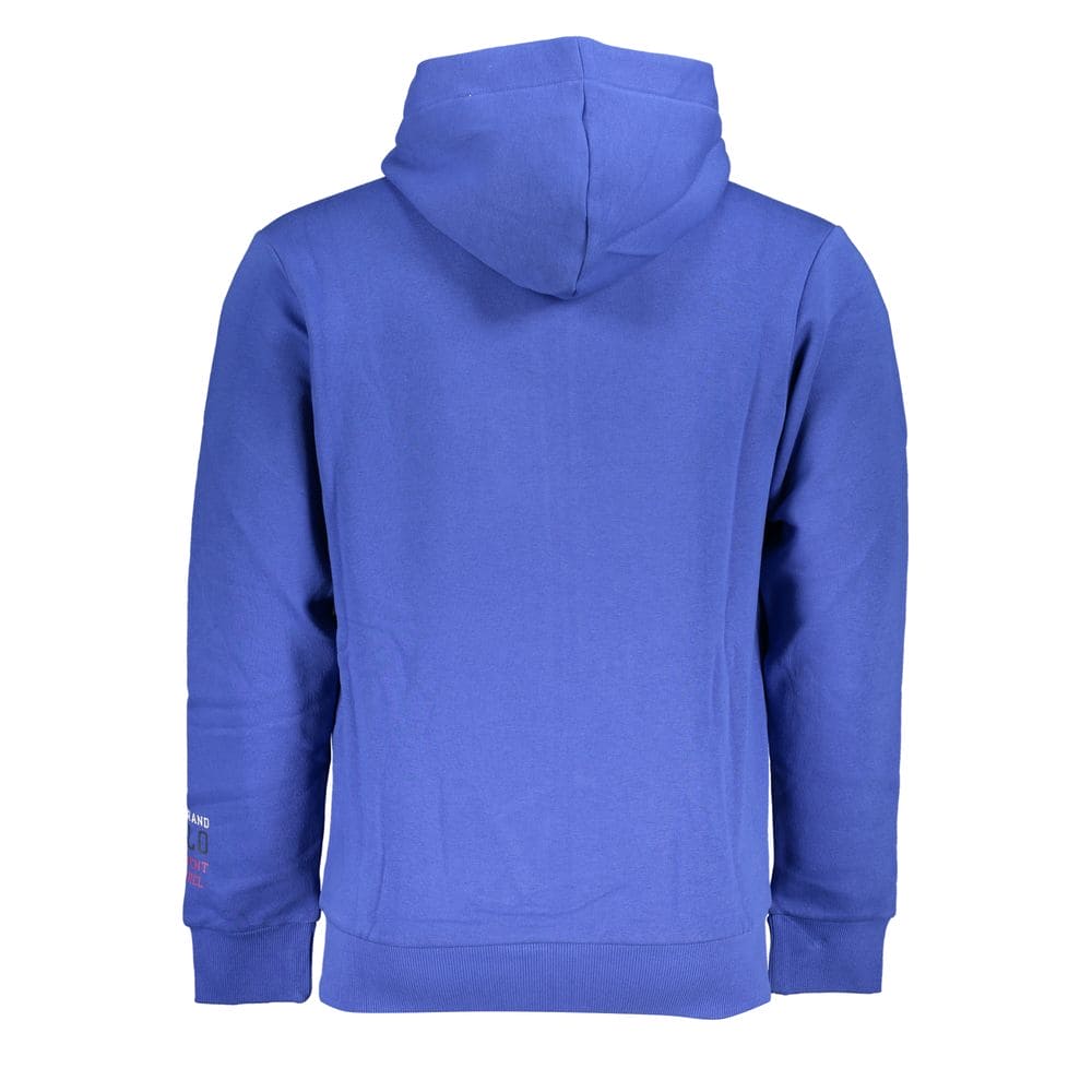 Sudadera con capucha de polar azul chic con bordados de US Grand Polo