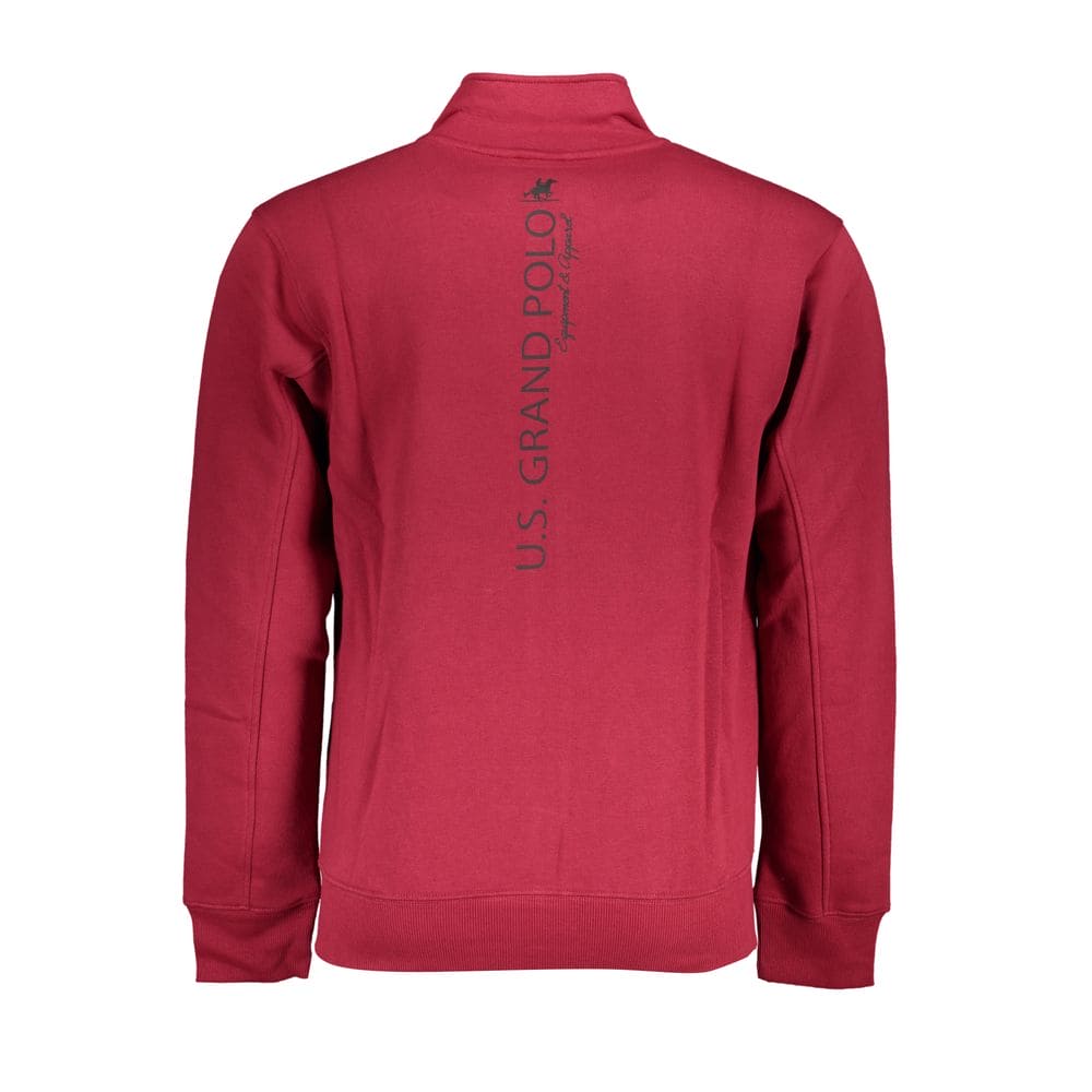 Sudadera elegante de manga larga de polar US Grand Polo - Rosa