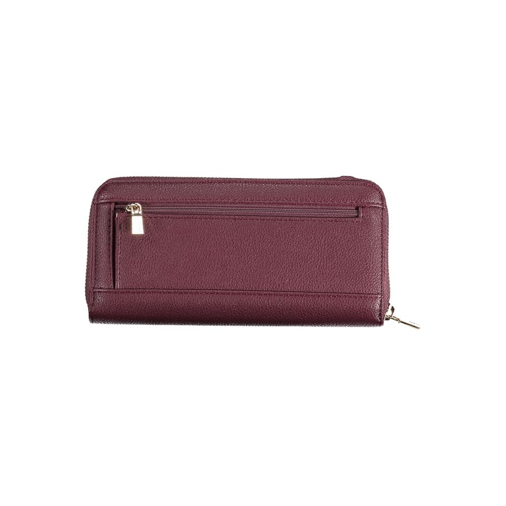 Cartera elegante de polietileno color morado de Guess Jeans