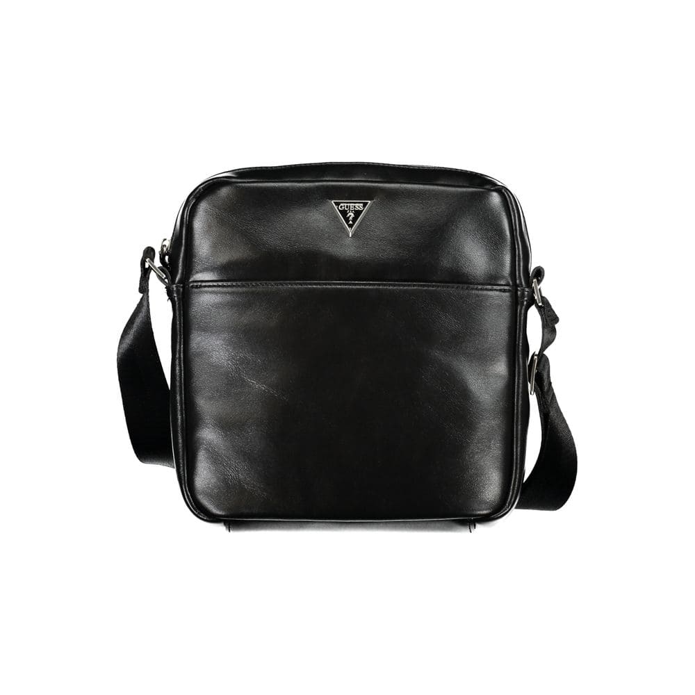 Bolso de hombro elegante negro Guess Jeans con amplio espacio de almacenamiento