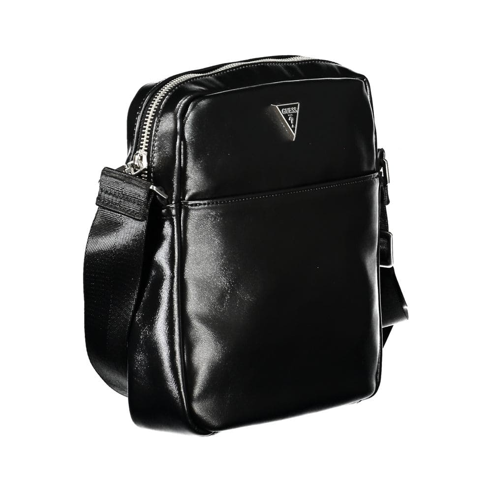 Bolso de hombro elegante negro Guess Jeans con amplio espacio de almacenamiento