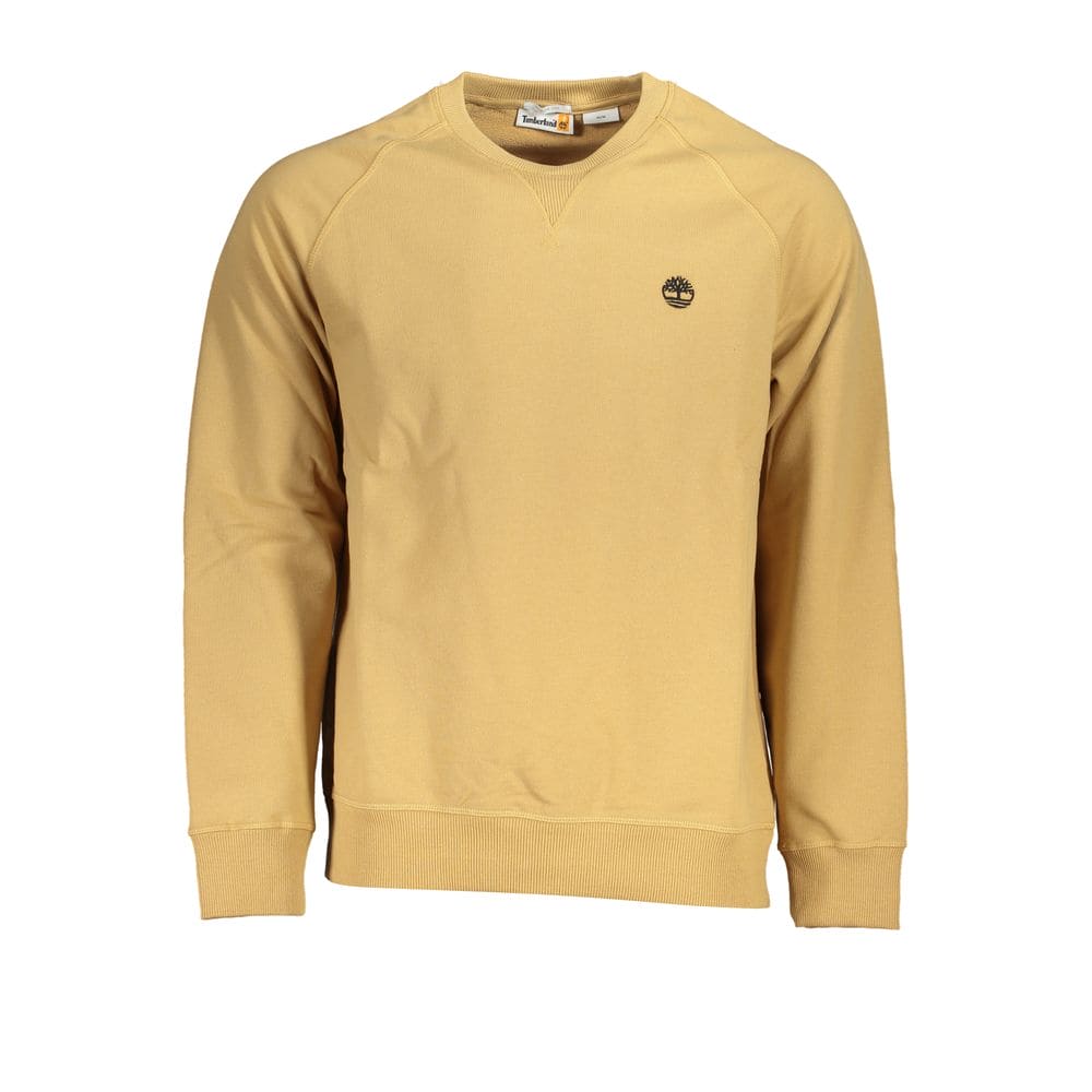 Sweat-shirt brodé à col ras du cou beige Timberland