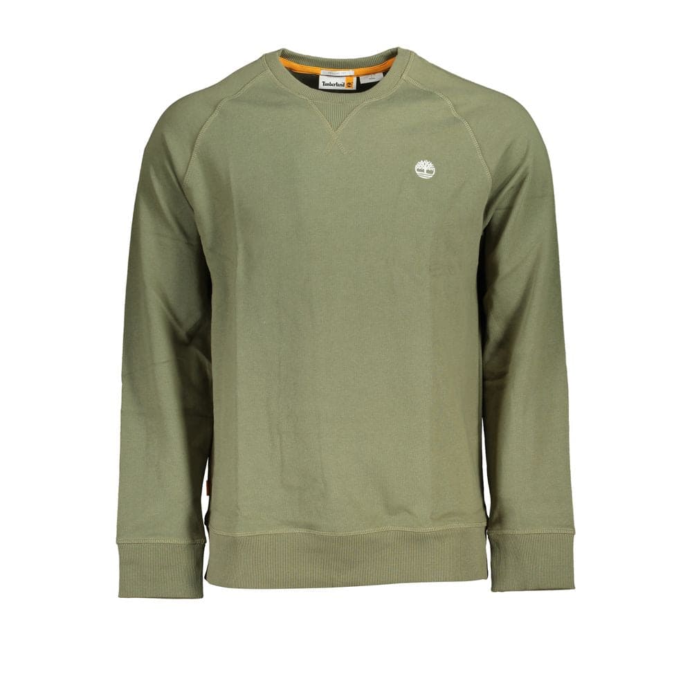 Sweat-shirt ras du cou brossé vert classique Timberland