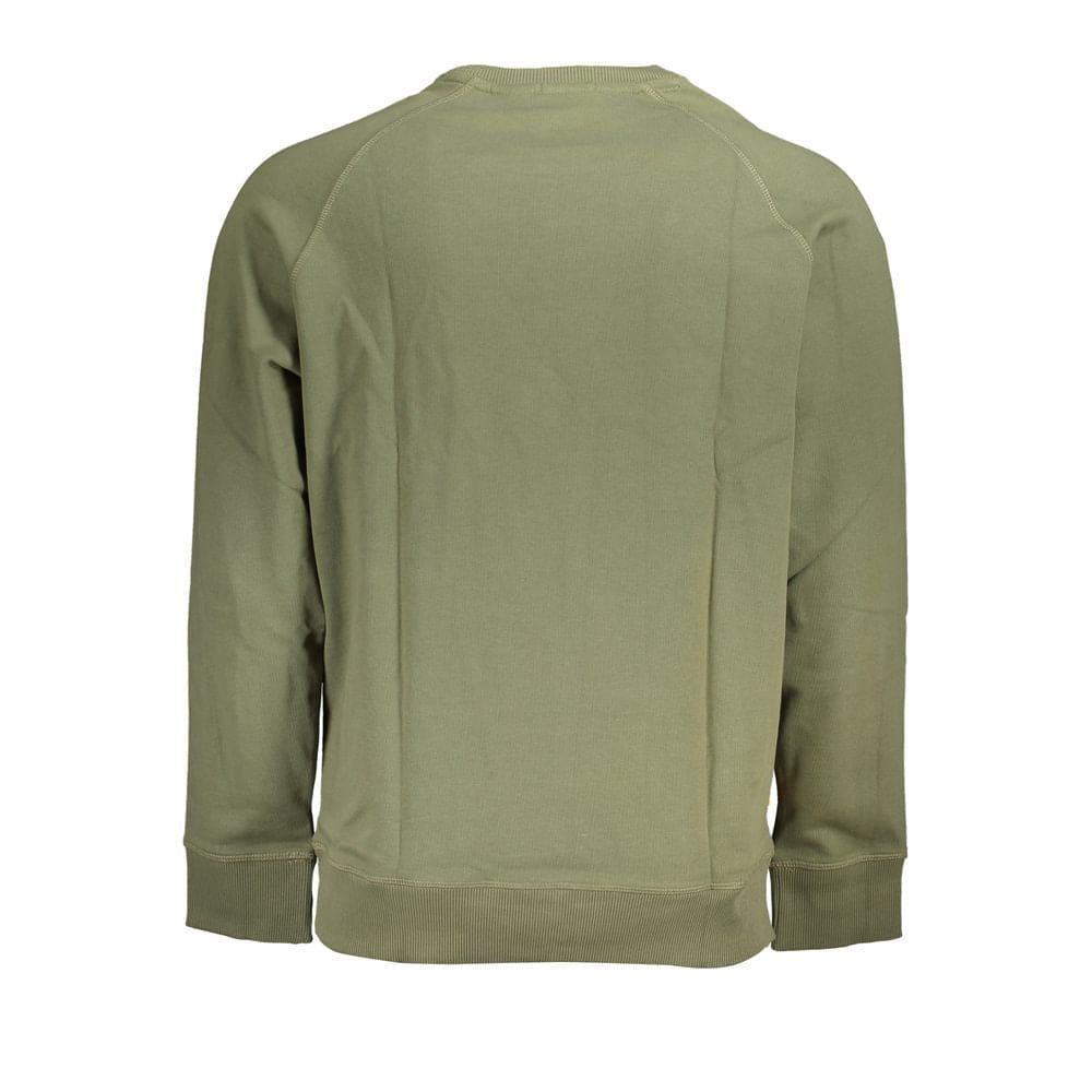 Sweat-shirt ras du cou brossé vert classique Timberland