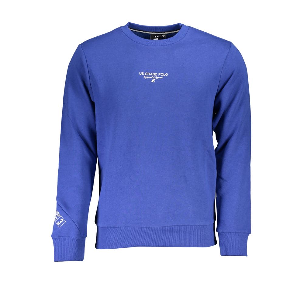 Sweat-shirt ras du cou bleu classique US Grand Polo