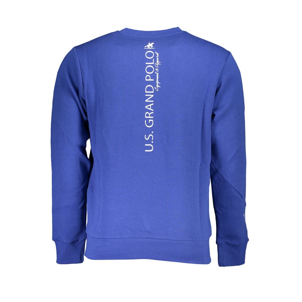 Sweat-shirt ras du cou bleu classique US Grand Polo