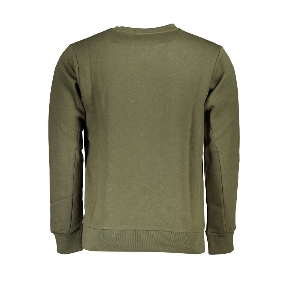 Sudadera elegante con cuello redondo verde US Grand Polo