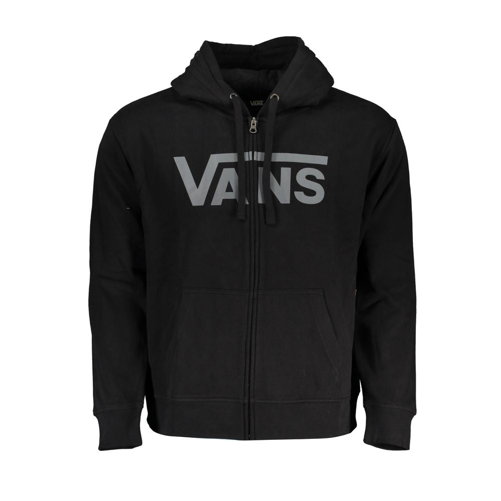 Sudadera con capucha y cremallera negra elegante de Vans