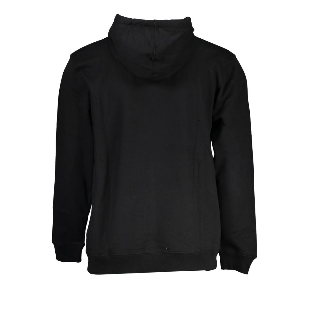 Vans Sleek Black Hoodie with Central Pocket