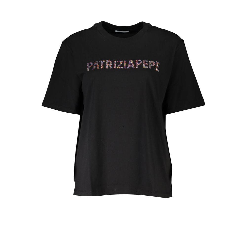 T-shirt ras du cou chic à strass de Patrizia Pepe