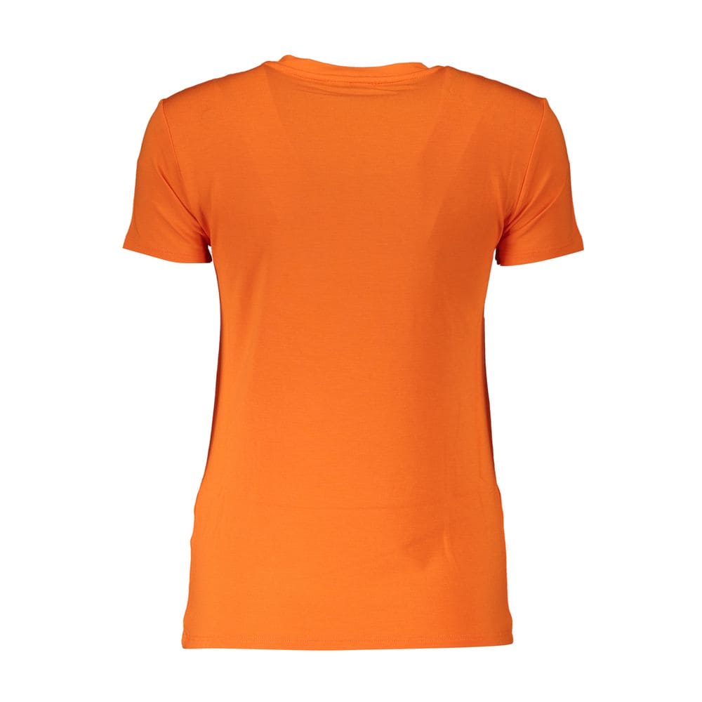 T-shirt élégant à strass orange de Patrizia Pepe