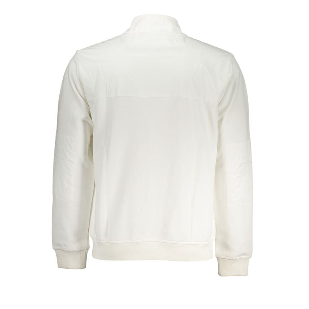 Sudadera elegante blanca de manga larga con cremallera de K-WAY