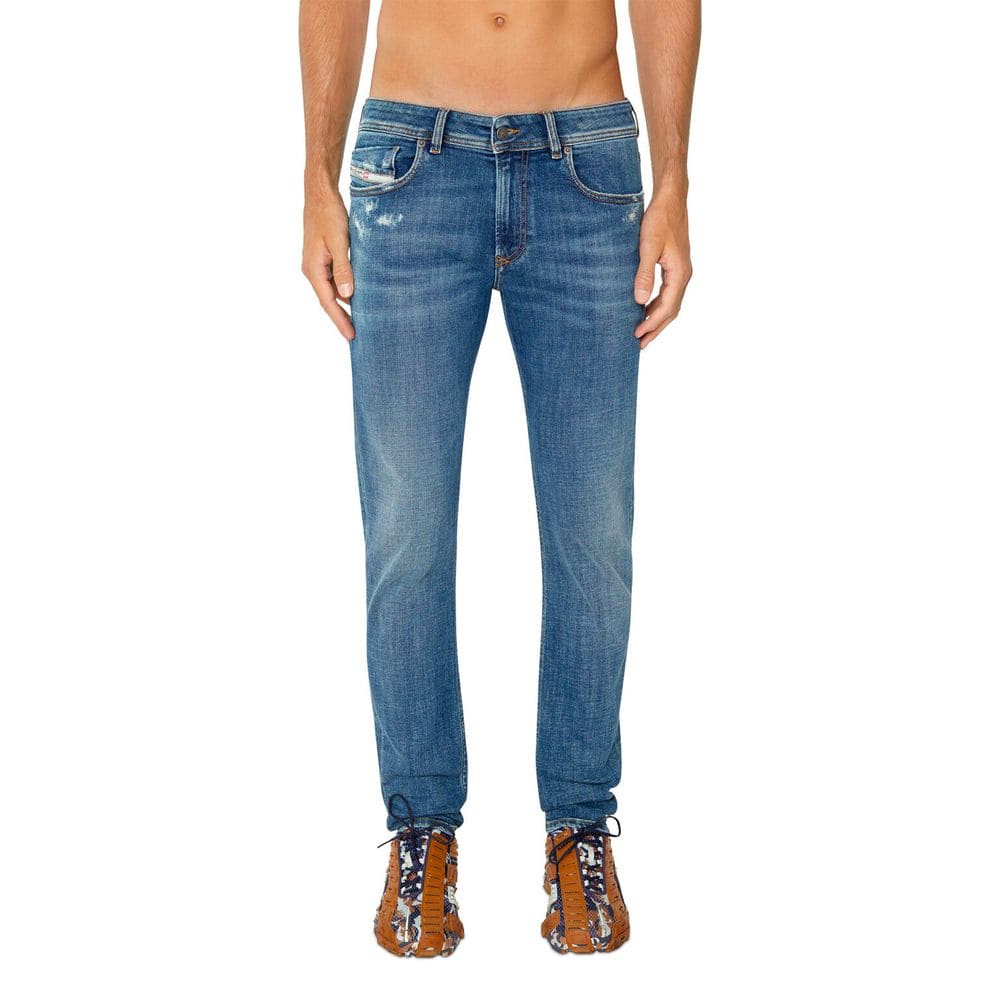 Jean skinny taille basse d'inspiration punk Diesel