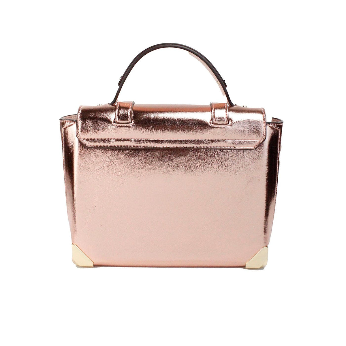 Bolso satchel con asa superior de piel Manhattan de tamaño mediano en color prímula de Michael Kors