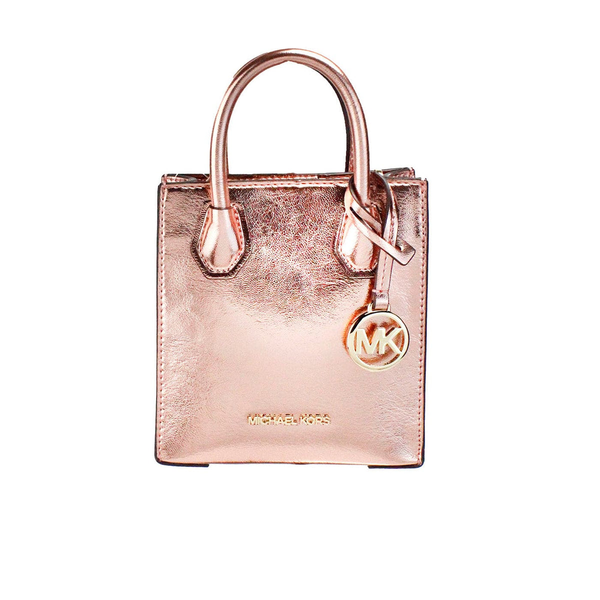 Bolso bandolera tipo shopper North South de Michael Kors Mercer XS Primrose Metallic