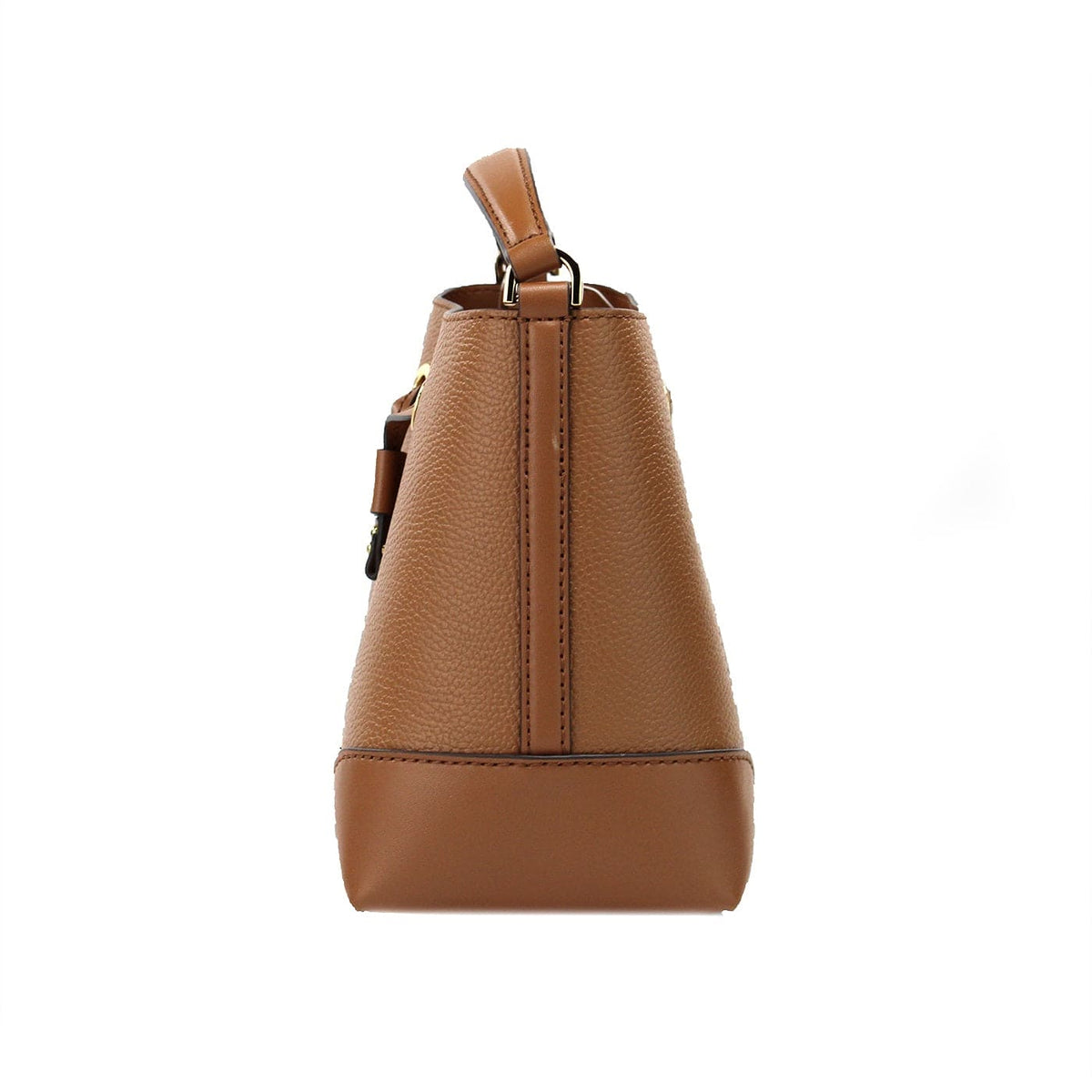 Bolso bandolera tipo cubo de piel granulada Mercer Small Luggage de Michael Kors