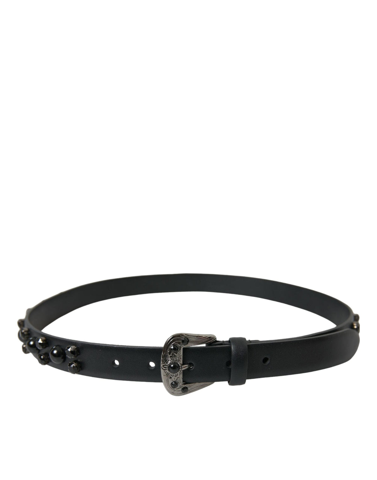 Ceinture en cuir avec logo gravé Dolce &amp; Gabbana