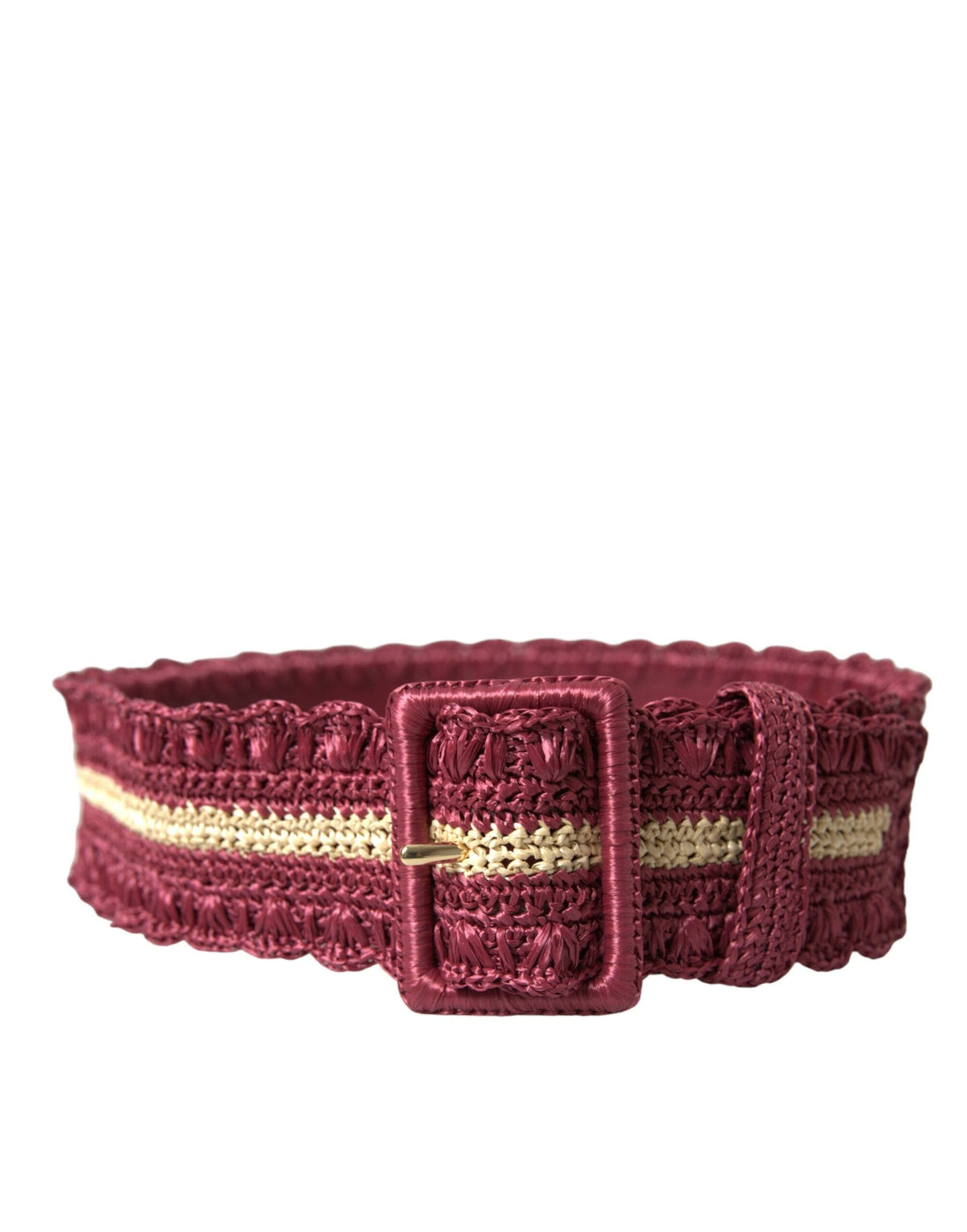 Ceinture en toile bordeaux Elegance de Dolce &amp; Gabbana