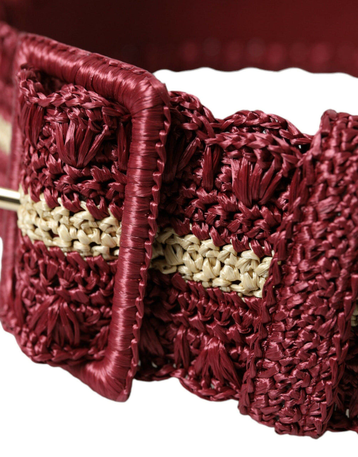 Ceinture en toile bordeaux Elegance de Dolce &amp; Gabbana