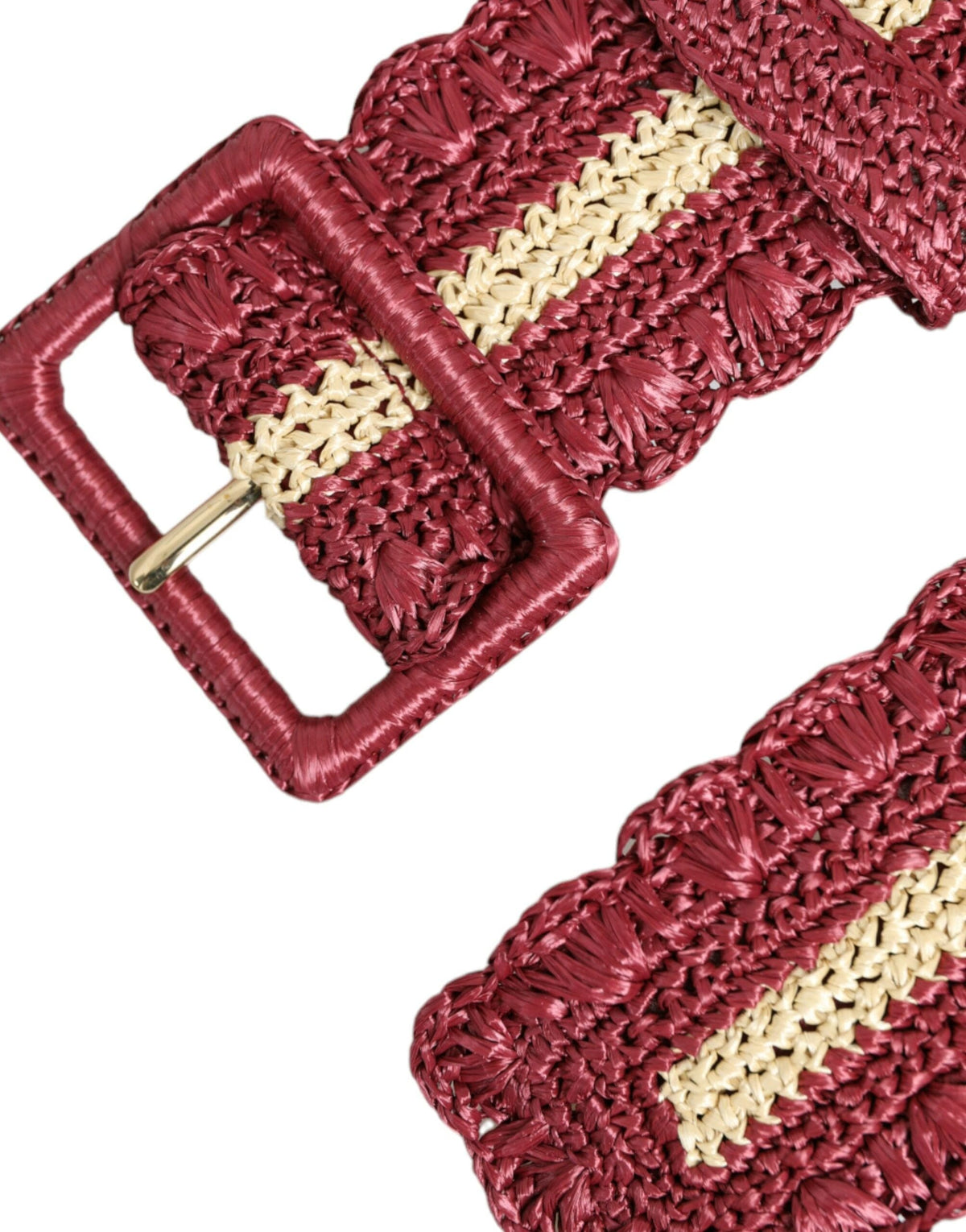 Ceinture en toile bordeaux Elegance de Dolce &amp; Gabbana