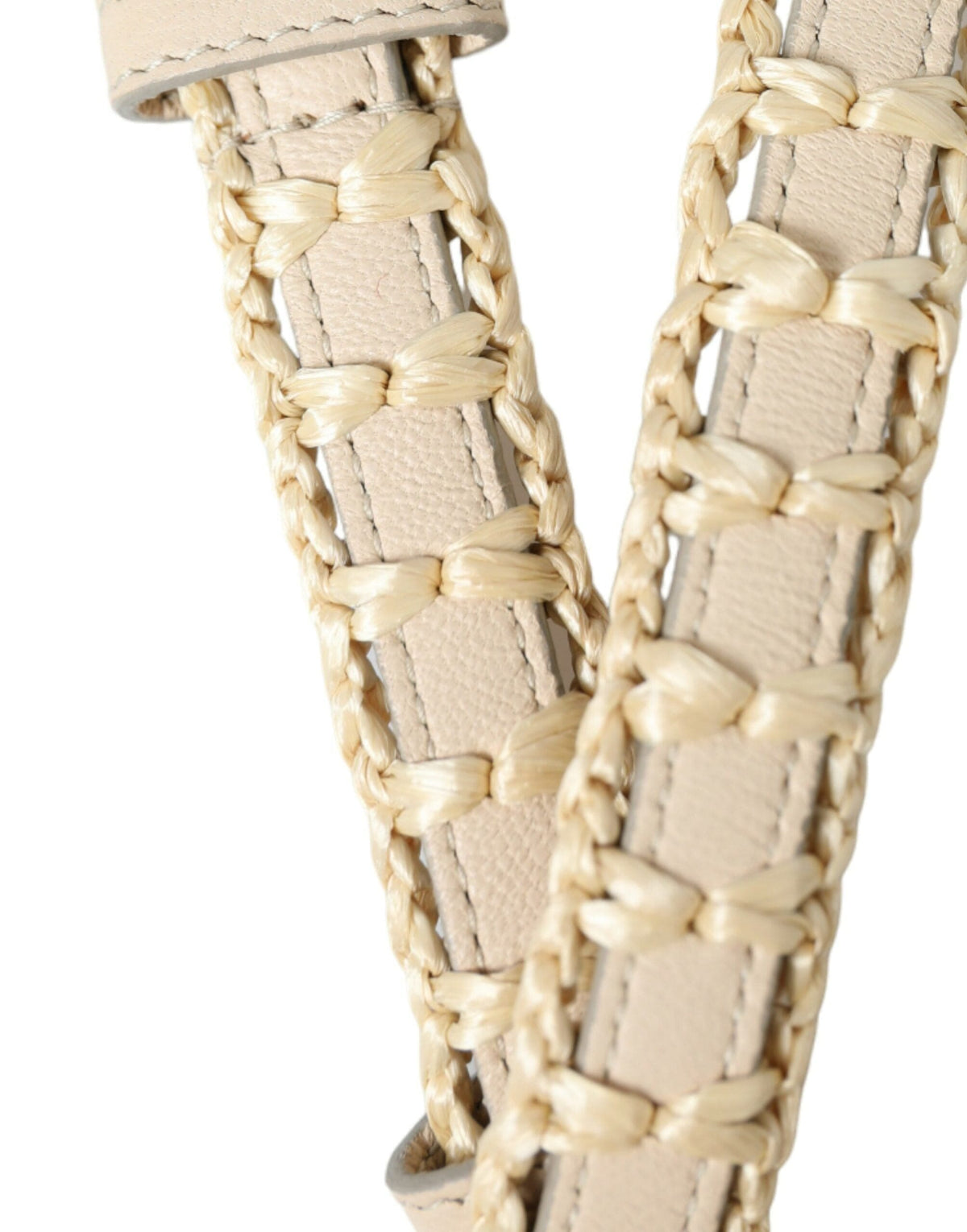 Ceinture élégante en cuir beige Dolce &amp; Gabbana